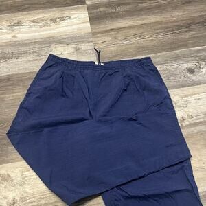 Vintage 90s Nike Blue Womens Large Mini‎ Swoosh Drawstring Sporty Track Pants